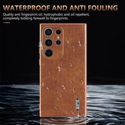 For Samsung Galaxy S24 Ultra 5G AZNS Electroplated Frame Crocodile Texture Full Coverage Phone Case(Blue)
