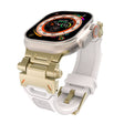 For Apple Watch 42mm Stainless Steel Connector TPU Watch Band(Gold Starlight) - free shipping - PMC TechLife - Order now!