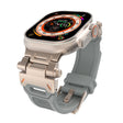 For Apple Watch 42mm Stainless Steel Connector TPU Watch Band(Titanium Grey) - free shipping - PMC TechLife - Order now!