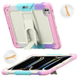 For iPad Pro 13 2024 Silicone Hydric PC Tablet Case with Shoulder Strap & Holder(Camouflage Pink) - iPad Pro 13 2024 Cases by PMC TechLife | Online Shopping South Africa | PMC TechLife | Buy Now Pay Later Mobicred