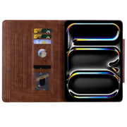 For iPad Air 13 2025 / 2024 Cat Buckle Leather Smart Tablet Case(Brown)