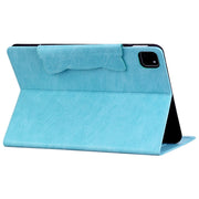 For iPad Pro 13 2024 Cat Buckle Leather Smart Tablet Case(Sky Blue)