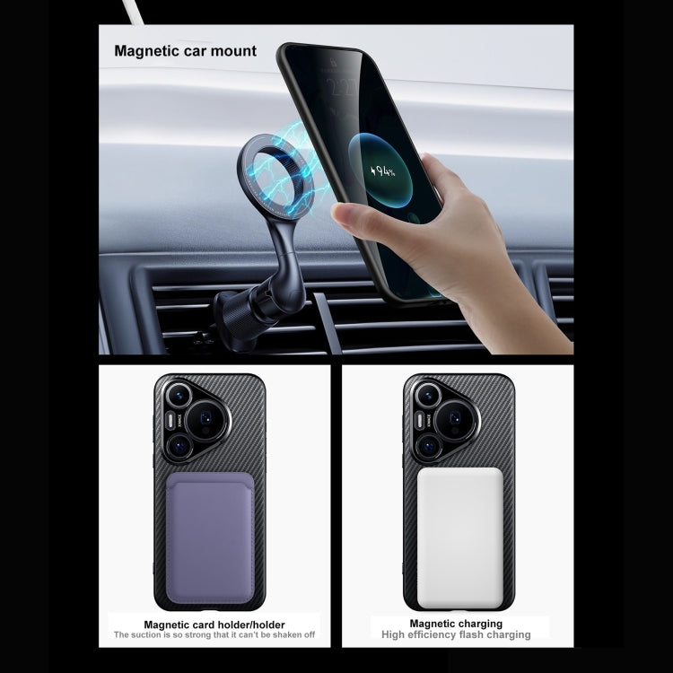 For Huawei Pura 70 SULADA 600D Kevlar Texture PC Shockproof Phone Case(Black)