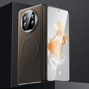 For Huawei Mate X3 SULADA 600D Kevlar Texture PC Shockproof Phone Case(Brown)