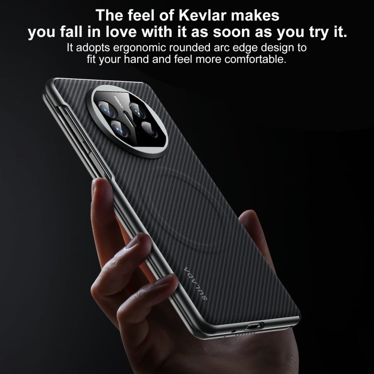 For Huawei Mate X5 SULADA 600D Kevlar Texture PC Shockproof Phone Case(Brown)