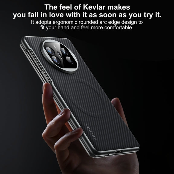 For Huawei Mate X5 SULADA 600D Kevlar Texture PC Shockproof Phone Case(Brown)