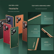 For Huawei Pura 70 Pro SULADA TPU + Litchi Texture Leather Phone Case(Orange)
