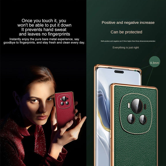 For Honor Magic6 SULADA TPU + Litchi Texture Leather Phone Case(Brown)