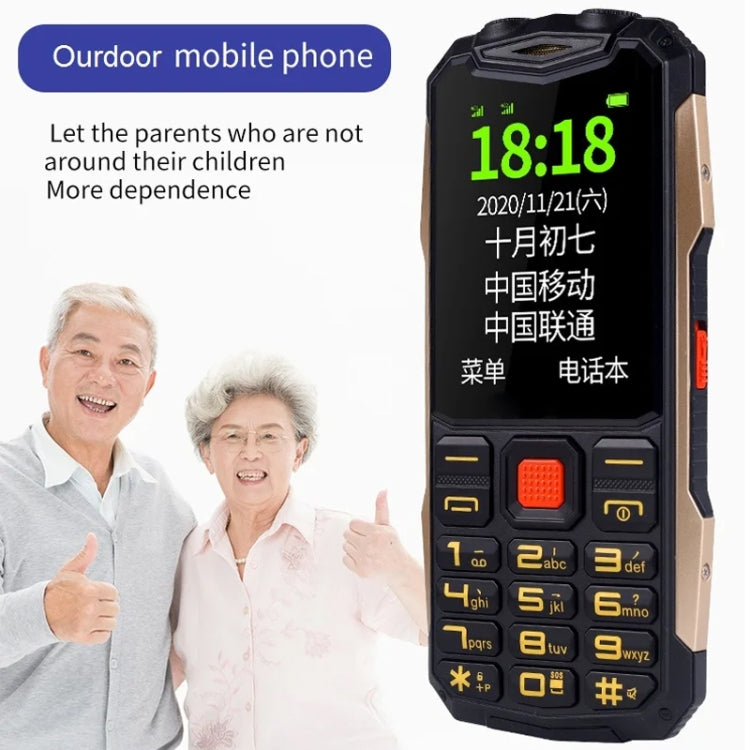 K1+ 4G Elder Rugged Phone, 2.6 inch, 1500mAh Battery, LED Flashlight, Network: 4G, Dual SIM, SOS, Plug:UK Plug(Orange)