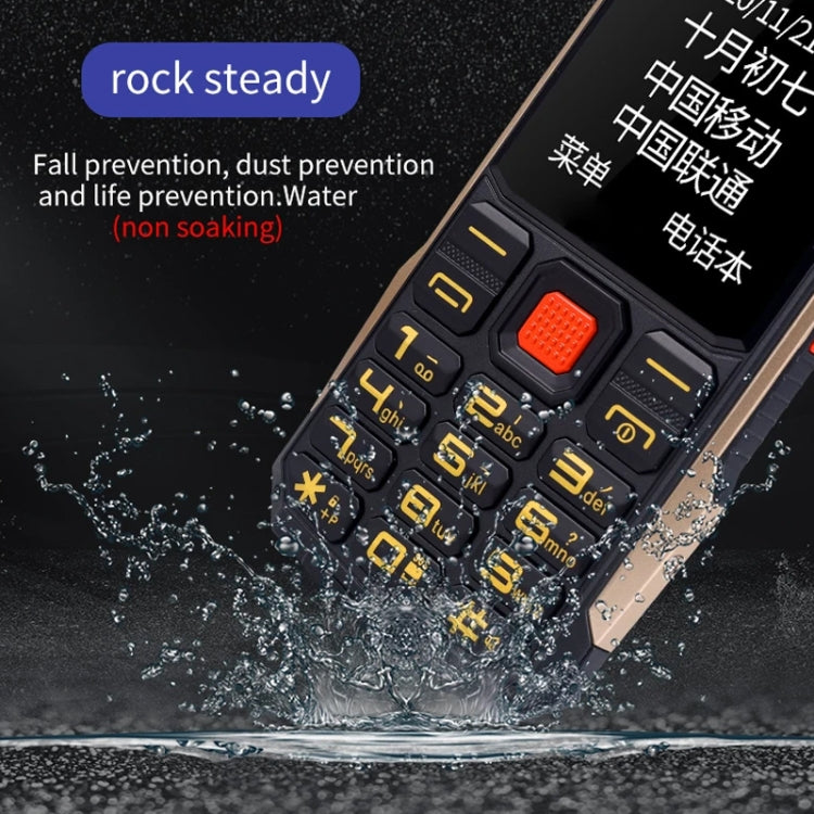 K1+ 4G Elder Rugged Phone, 2.6 inch, 1500mAh Battery, LED Flashlight, Network: 4G, Dual SIM, SOS, Plug:UK Plug(Red)