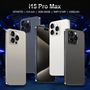 VD1 / i15 Pro Max, 3GB+64GB, 6.8 inch Screen, Face Identification, Android 10.0 MTK6753 Octa Core, Network: 4G, Dual SIM(White)
