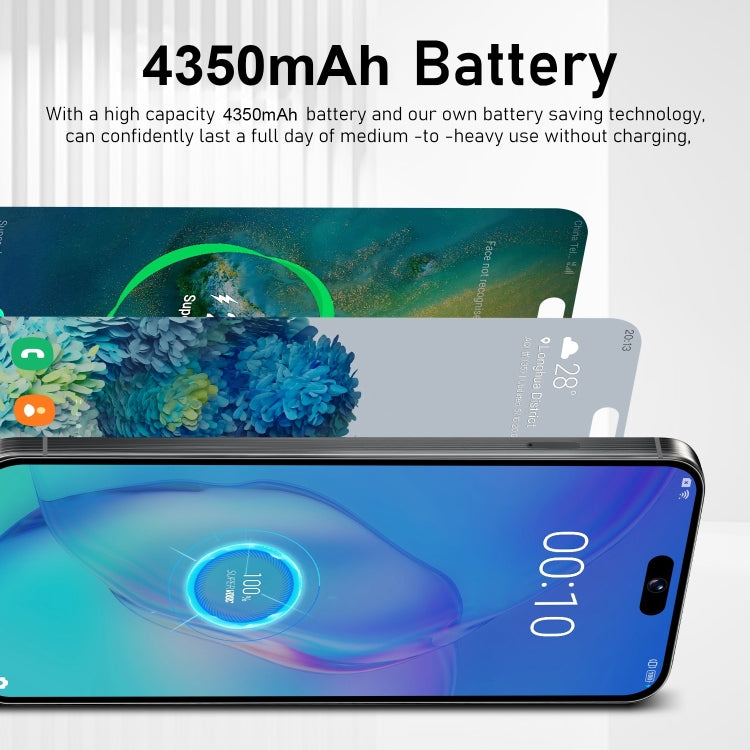 VD1 / i15 Pro Max, 3GB+64GB, 6.8 inch Screen, Face Identification, Android 10.0 MTK6753 Octa Core, Network: 4G, Dual SIM(White)