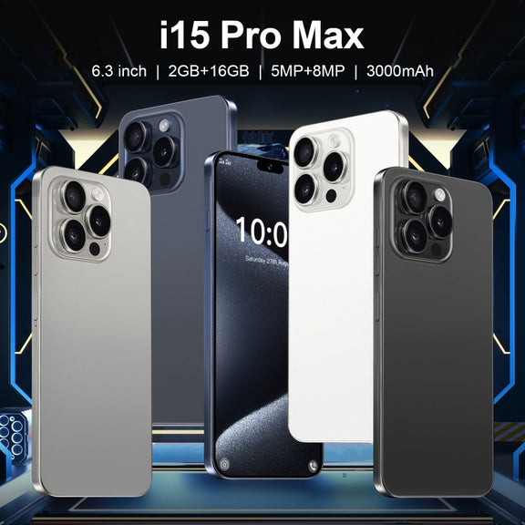 ZPT95 / i15 Pro Max, 2GB+16GB, 6.3 inch Screen, Face Identification, Android 8.1 SC7731 Quad Core, Network: 3G, Dual SIM(Grey)