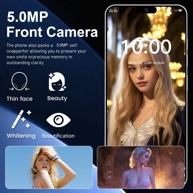 ZPT95 / i15 Pro Max, 2GB+16GB, 6.3 inch Screen, Face Identification, Android 8.1 SC7731 Quad Core, Network: 3G, Dual SIM(Grey)