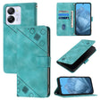 For Blackview Color 8 Skin Feel Embossed Leather Phone Case(Green) - free shipping - PMC TechLife - Order now!