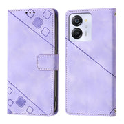 For Blackview Color 8 Skin Feel Embossed Leather Phone Case(Light Purple)