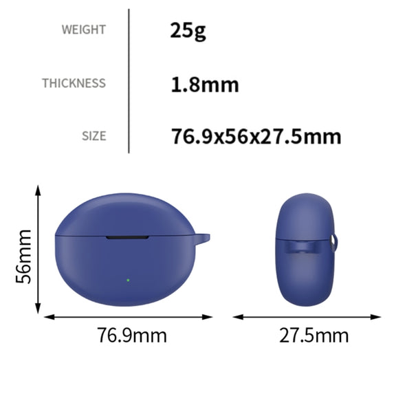For OPPO Enco Air4 Pro Headset Silicone Protective Case(Red)