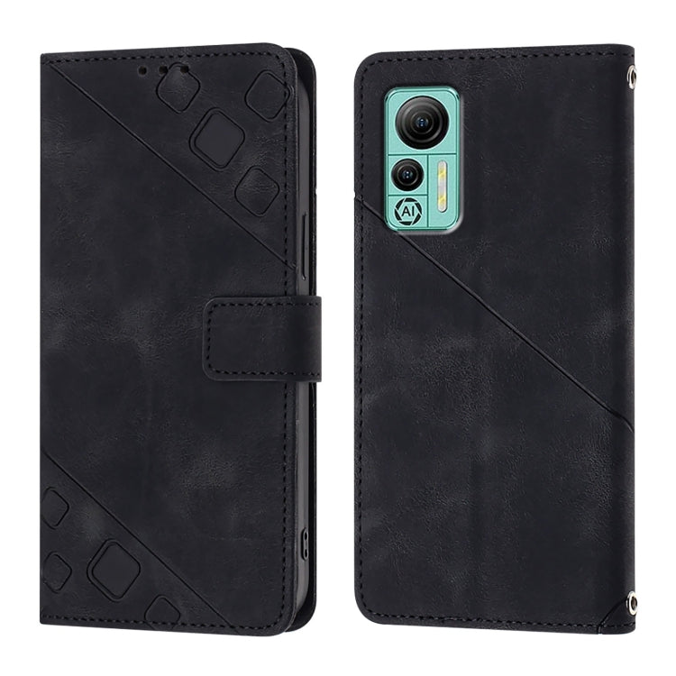 For Ulefone Note 14 Skin Feel Embossed Leather Phone Case(Black)