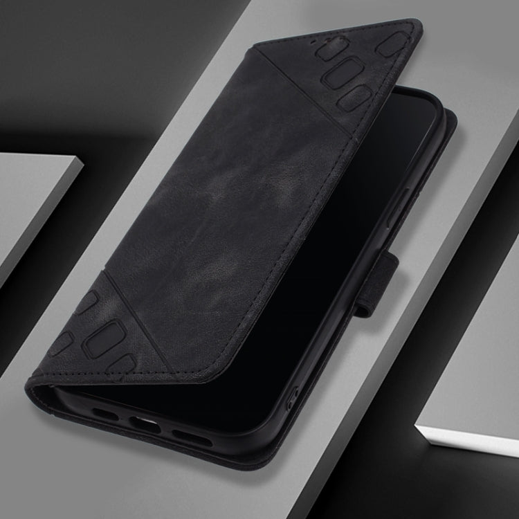 For Ulefone Note 14 Skin Feel Embossed Leather Phone Case(Black)