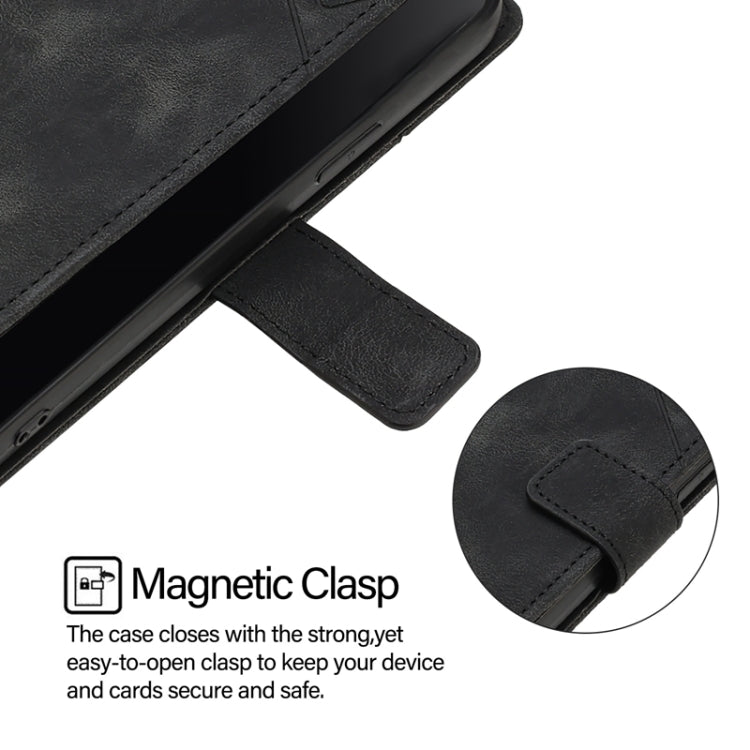 For Ulefone Note 14 Skin Feel Embossed Leather Phone Case(Black)