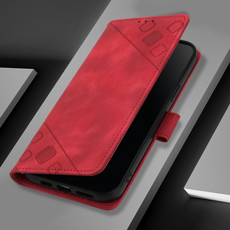 For Ulefone Note 14 Skin Feel Embossed Leather Phone Case(Red)