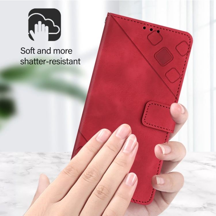 For Ulefone Note 14 Skin Feel Embossed Leather Phone Case(Red)