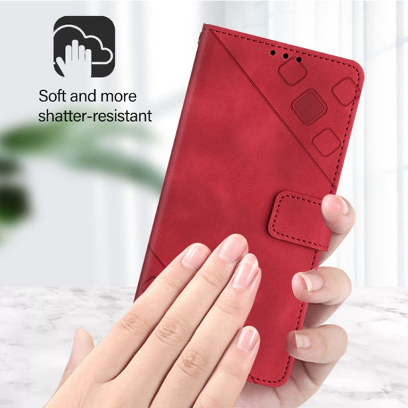 For Ulefone Note 14 Skin Feel Embossed Leather Phone Case(Red)