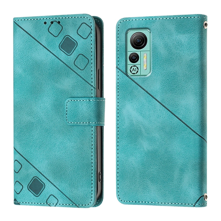 For Ulefone Note 14 Skin Feel Embossed Leather Phone Case(Green)