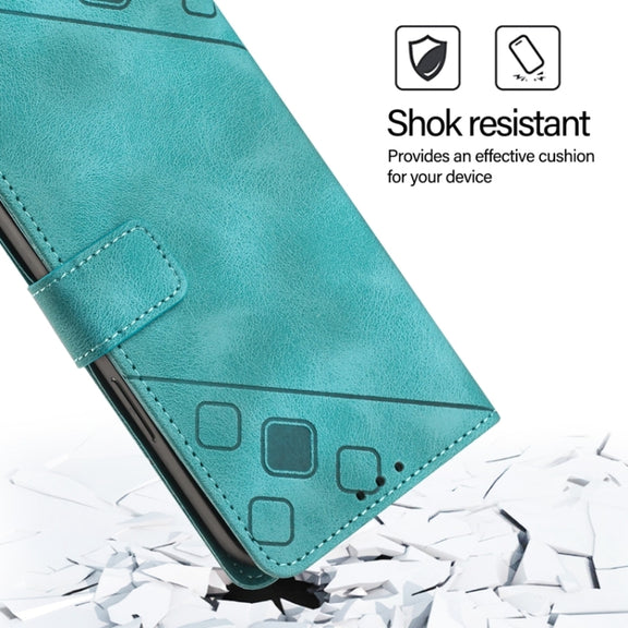 For Ulefone Note 14 Skin Feel Embossed Leather Phone Case(Green)