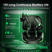 ONIKUMA T308 TWS Wireless Bluetooth 5.3 Earphone with Mic(Black)