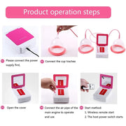 Portable USB Charging Chest Electric Massage Instrument, Style:Ordinary Paragraph(A Cup)