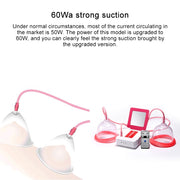 Portable USB Charging Chest Electric Massage Instrument, Style:Remote Control(A Cup)