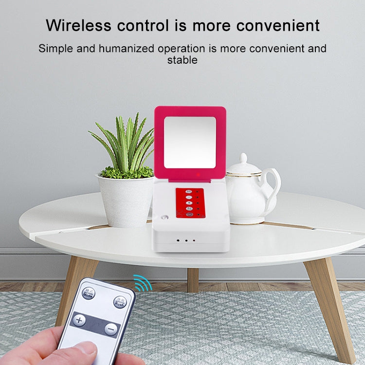 Portable USB Charging Chest Electric Massage Instrument, Style:Remote Control(A Cup)