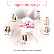 Portable USB Charging Chest Electric Massage Instrument, Style:Remote Control(D Cup)