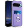 For Google Pixel 9 Pro XL R20 Ring Card Holder Phone Case(Purple) - Google Cases by PMC TechLife | Online Shopping South Africa | PMC TechLife | Buy Now Pay Later Mobicred