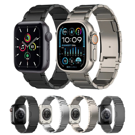 For Apple Watch Series 9 45mm Titanium Metal Watch Band(Silver)