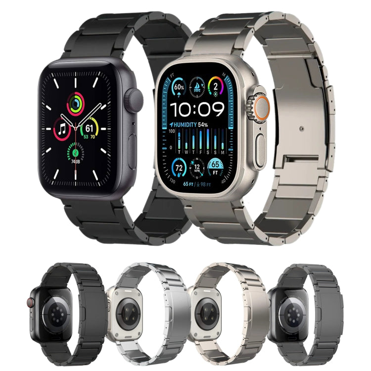 For Apple Watch Series 7 41mm Titanium Metal Watch Band(Silver)