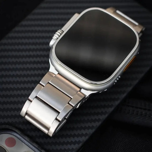 For Apple Watch Series 8 41mm Titanium Metal Watch Band(Silver)