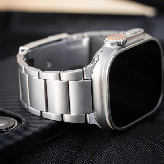 For Apple Watch Series 4 44mm Titanium Metal Watch Band(Silver)