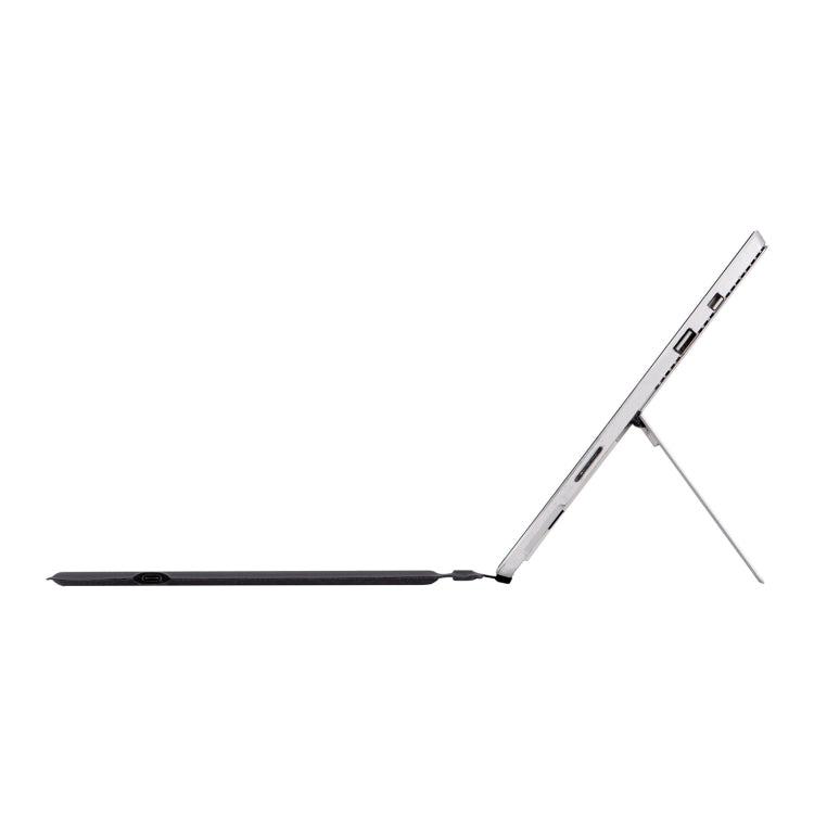 1089DC-DE German Backlit Magnetic Bluetooth 3.0 Keyboard for Microsoft Surface Pro 7 / 6 / 2017 / 4 / 3(Grey)