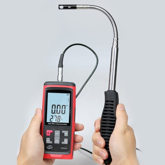 BENETECH GT8616 Handheld Digital LCD Hot Wire Anemometer