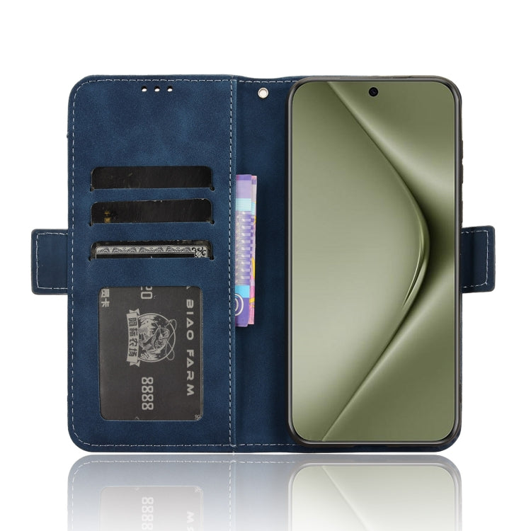For Huawei Pura 70 Pro / 70 Pro+ Skin Feel Calf Texture Card Slots Leather Phone Case(Blue)