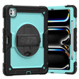 For iPad Pro 13 2024 Silicone Hybrid PC Tablet Case with Shoulder Strap(Light Blue + Black) - iPad Pro 13 2024 Cases by PMC TechLife | Online Shopping South Africa | PMC TechLife | Buy Now Pay Later Mobicred