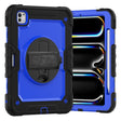For iPad Pro 11 2024 Silicone Hybrid PC Tablet Case with Shoulder Strap(Dark Blue + Black) - iPad Pro 11 2024 Cases by PMC TechLife | Online Shopping South Africa | PMC TechLife | Buy Now Pay Later Mobicred