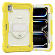 For iPad Pro 11 2024 Silicone Hybrid PC Tablet Case with Shoulder Strap(Beige + Yellow) - iPad Pro 11 2024 Cases by PMC TechLife | Online Shopping South Africa | PMC TechLife | Buy Now Pay Later Mobicred