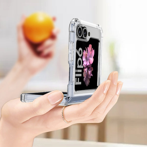For Samsung Galaxy Z Flip6 GKK Airbag Full Coverage Phone Case(Black)