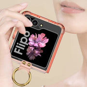 For Samsung Galaxy Z Flip6 / Flip7 FE GKK Airbag Ring Full Coverage Phone Case(Green)