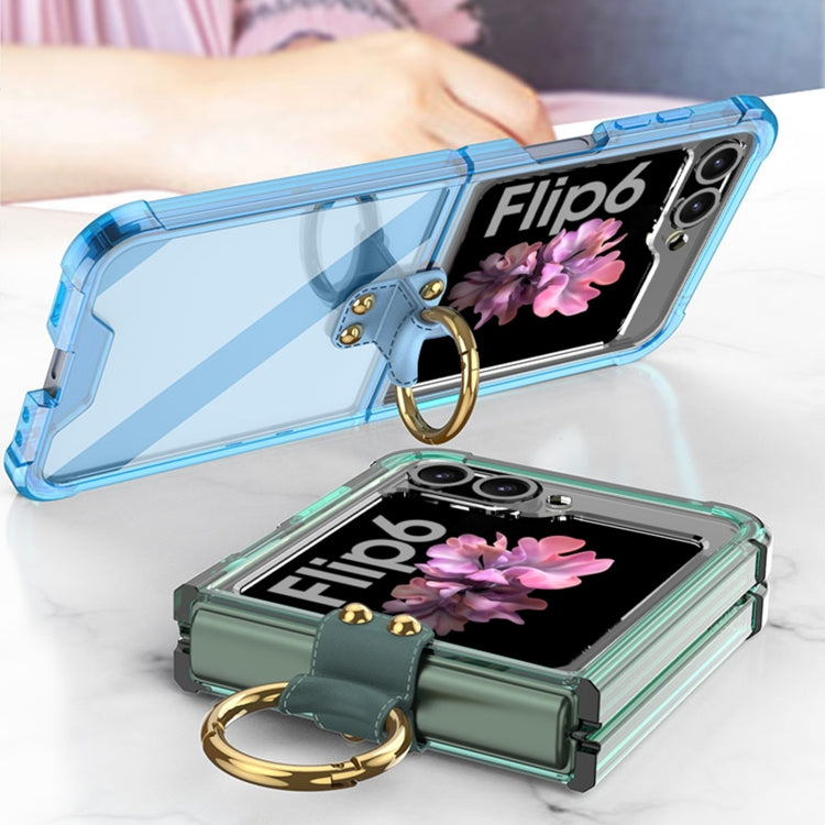 For Samsung Galaxy Z Flip6 / Flip7 FE GKK Airbag Ring Full Coverage Phone Case(Orange)