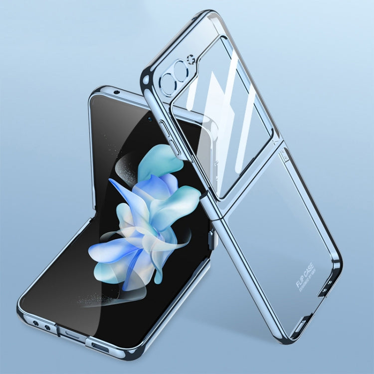 For Samsung Galaxy Z Flip6 / Flip7 FE GKK Integrated Electroplating Full Coverage Phone Case(Blue)
