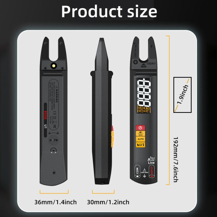 BSIDE U0 AC / DC Clamp Meter Electric Pen Current Digital Multimeter
